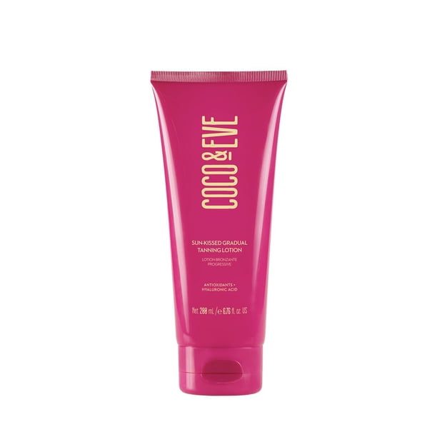 Loci�n bronceadora gradual Sun-kissed de Coco & Eve: bronceador hidratante natural sin sol con 72 h de hidrataci�n y brillo modula