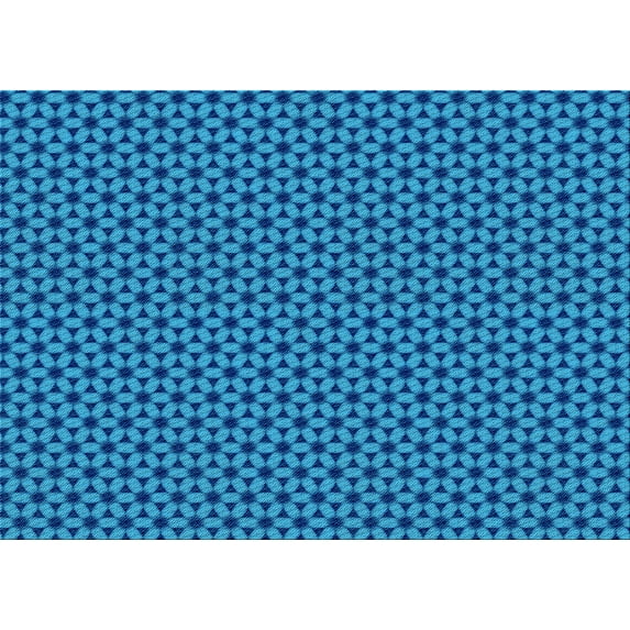 Ahgly Company Machine Washable Indoor Rectangle Transitional Blueberry Blue Area Rugs, 3' x 5'