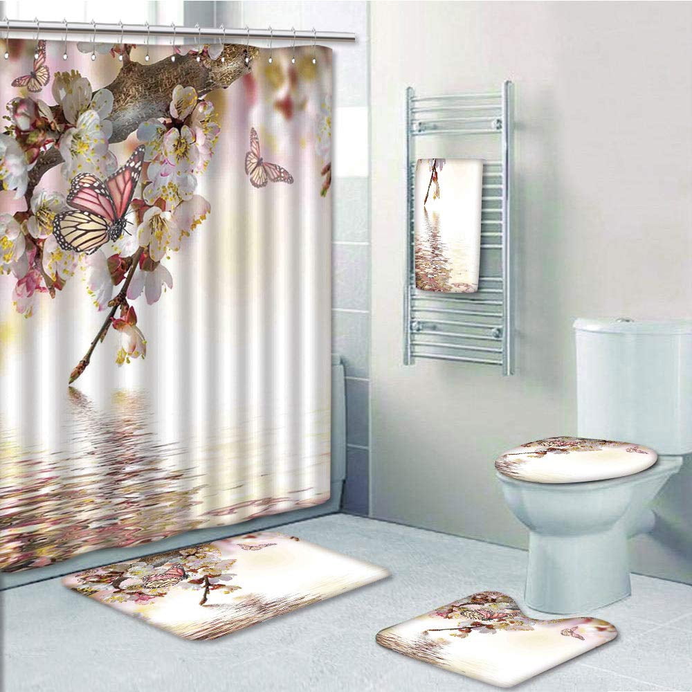 show original title Details about   Gwell Top Quality Anti-Mould Shower Curtain Digital Print incl 12 Shower Curtain 