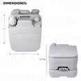 thumbnail image 5 of Baño Portatil Inodoro Escusado Sanitario W.c 10 Litros ARCOSHOP Portatil, 5 of 5