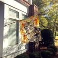 thumbnail image 2 of Carolines Treasures CK3073CHF American Shorthair Brown Tabby Fall Leaves Flag Canvas House Size  Large multicolor, 2 of 4