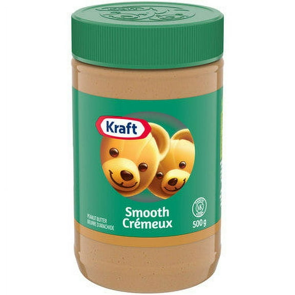 KRAFT Peanut Butter - Smooth 500g/17.6oz. (Imported from Canada)