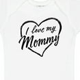 thumbnail image 4 of Inktastic I Love My Mommy in Black Chalk Heart Boys or Girls Baby Bodysuit, 4 of 5