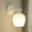 White, variant on Wall Sconce, Wall Lighting Fixture, Bathroom Vanity Lights with White Base and Glass Shade for Bedroom Mirror Kitchen Hallway Porch, E26 Base, Bulb Not Included