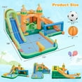thumbnail image 3 of Gymax Kids Inflatable Water Slide Park w/750W Blower Basketball Rim Wet Dry Combo, 3 of 10