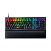 Razer Huntsman V2 Wired Optical Clicky Switch Gaming Keyboard for PC, Chroma RGB, Wrist Rest, Black