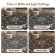 thumbnail image 7 of ODIKA 4'x6' Washable Area Rug Non-Slip, Chair-Friendly, Flatwoven Graphic Men Aesthetic Funky Vintage Casino Motif Anime Dice Alt Playful for Home Office, Under Desk, 7 of 7