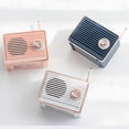 thumbnail image 5 of Wireless Retro Speaker, Portable Retro Bluetooth USB Speaker with Built-in Microphone, Desktop Bookshelf Party Travel Speaker (Pink), 5 of 5