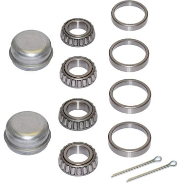 Pair of Trailer Bearing Repair Kits for 1-1/16 Inch Straight Spindles with 1.5 Inch Seal Surface
