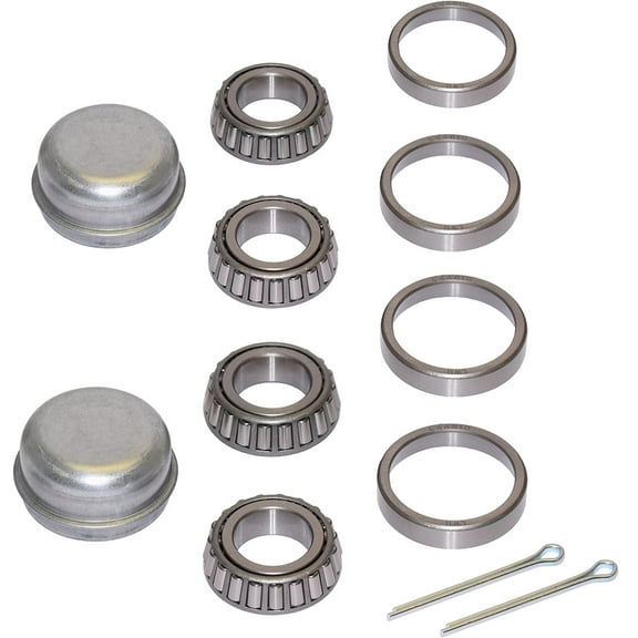 Pair of Trailer Bearing Repair Kits for 1-1/16 Inch Straight Spindles with 1.5 Inch Seal Surface
