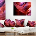 thumbnail image 4 of Designart Antelope Canyon Light Rays - Landscape Photography Throw Pillow - 16x16, 4 of 5
