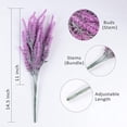 thumbnail image 6 of 8Pcs Artificial Lavender Fake Flowers for Decoration Faux Flower Plants Plastic Greenery Outdoor Garden Outdoors Home Art Floral Arrangements Wedding DIY Bouquet Wreath (Fuchsia), 6 of 7