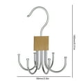 thumbnail image 4 of Colgador Giratorio 360 para Corbatas Ahorro Espacio () Amarillo, 4 of 4