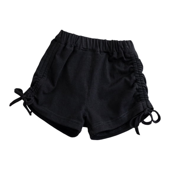 XIYNBAOK Kids Shorts Black Spandex Shorts Girls Soccer Shorts Teen Girl Clothes 7 Year Old Girl Shorts Pack Going Out Shorts Kids Jeans Girls, Black 12-18 Months