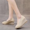 thumbnail image 4 of Espadrilles à Plateforme pour Femmes Sandales Compensées Bout Pointu Fermé Confortables Chaussures à Talons Hauts pour Femmes Filles, 4 of 5
