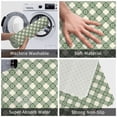 thumbnail image 3 of Sikiie Daisy Plaid Green Print Flannel Anti-slip Floor Mat 16x24in, Thickened Dustproof Entrance Door Mat Floor Mat for Kitchen, Bathroom, Laundry Room, 3 of 7