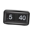 thumbnail image 4 of Reloj retro Reloj de flip, reloj digital de reloj de mesa, reloj de escritorio de flip para mesa de comedor, hogar, cocina, decoración de dormitorios Negro, 4 of 8