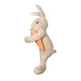 thumbnail image 1 of Adorno de conejo de peluche de pie para Pascua, con zanahoria de mano, orejas rosas suaves, adorno para árbol de Navidad, decoración para el hogar, regalo para interiores, 1 of 8