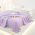 thumbnail image 6 of PATLOLLAV Summer Quilt Cooling Comforter Cool Feeling Silk Fiber Summer Comforter Summer Cooler Gift Comforter Conditioner Comforter Solid Color for Hot Sleepers and Night Sweat, 6 of 6