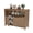 Brown, variant on Bstjewey Outdoor Storage Cabinet HIPS Patio Sideboard with 3 Shelves & Doors