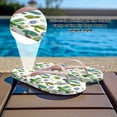thumbnail image 4 of Wismoutput Cactus Women Flip Flops Lightweight No-Slip Bath Slides Sandals Comfort Beach Pool Bathroom Sandals Waterproof for Teens Girls Summer Party Pink Size 8.5, 4 of 7