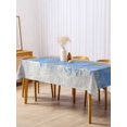 thumbnail image 3 of Blue Grey Abstract Rectangle Tablecloth, Gradient Geometric Graffiti Modern Art Waterproof & StainResistant Tablecloth, Washable Oil-proof Table Cover for Dining/Party/Wedding/Buffet 54x108 In, 3 of 9