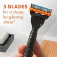 thumbnail image 2 of Gillette Fusion5 Shaving Razor for Men, 1 Razor Handle, 7 Razor Blade Refills, with Lubrication Strip and Precision Trimmer for Men, 2 of 8