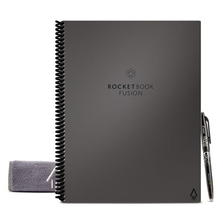 UPC: 0850007403911 | Rocketbook Fusion Smart Reusable Notebook  8-1/2  x 11   7 Subjects  21 Sheets  Gray