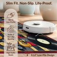 thumbnail image 6 of Design&I 8'x10' Washable Area Rug Record Music Collage Disc Guitar Notes Scatter Cd Shape Vinyl for King Size Bedroom, Under Bed, Sleek Flatweave Pet Friendly, 6 of 7
