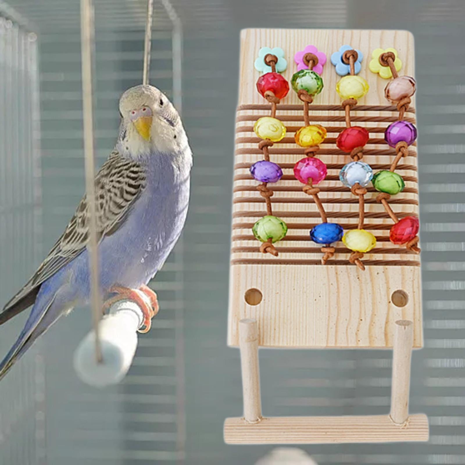 Bvdfgk Parrot Chewing Toys Bird Toy Birds Climbing Toy Bird Cage Accessories with Perch