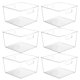thumbnail image 1 of Contenedores de almacenamiento Vtopmart extra grandes de plástico transparente, paquete de 6 unidades, 11 x 11 pulgadas, 1 of 7