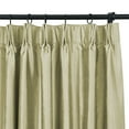 thumbnail image 3 of TWOPAGES 42 W X 72 L 100% Dupioni Silk Drape Pinch Pleat Top Light Filtering Curtain for Living Room, 1 Panel, Pebble, 3 of 6