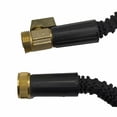 thumbnail image 3 of 2 Expandable Garden Hose, Lightweight 25ft FlexAble Bungee Water Hose Flexible- Combines Easily to 50Ft Hose - Brass Connector, 3 of 11