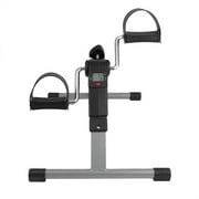 Folding Pedal Exerciser Bike LED Screen Display Cycle Leg Machine
