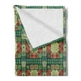 thumbnail image 2 of Ethnic Soft Flannel Fleece Blanket, Portuguese Azulejo Ceramic Tiles Talavera Style Traditional European Culture Motifs, Cozy Plush for Indoor and Outdoor Use, 50" x 70", Multicolor, by Ambesonne, 2 of 5