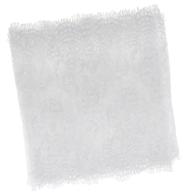 3 Yardas de Encaje de Pestañas de Ajuste de Cordón Costura Applique DIY Decoración de Ropa Blanco Macarena Ajuste del cordón