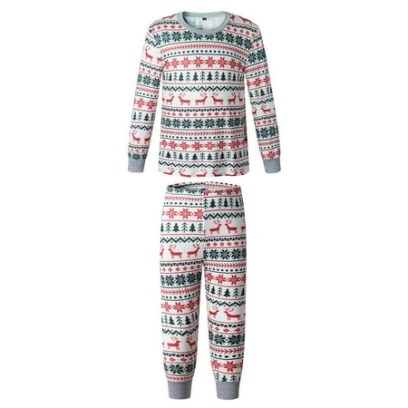

BRAND FACTORY PRICE!Christmas Print Supporting Family Pajamas Set Adult Children s Baby Home Clothing Two-piece Set