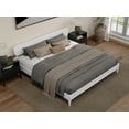 thumbnail image 3 of AFI Florence King Solid Wood Low Profile Platform Bed, White, 3 of 13