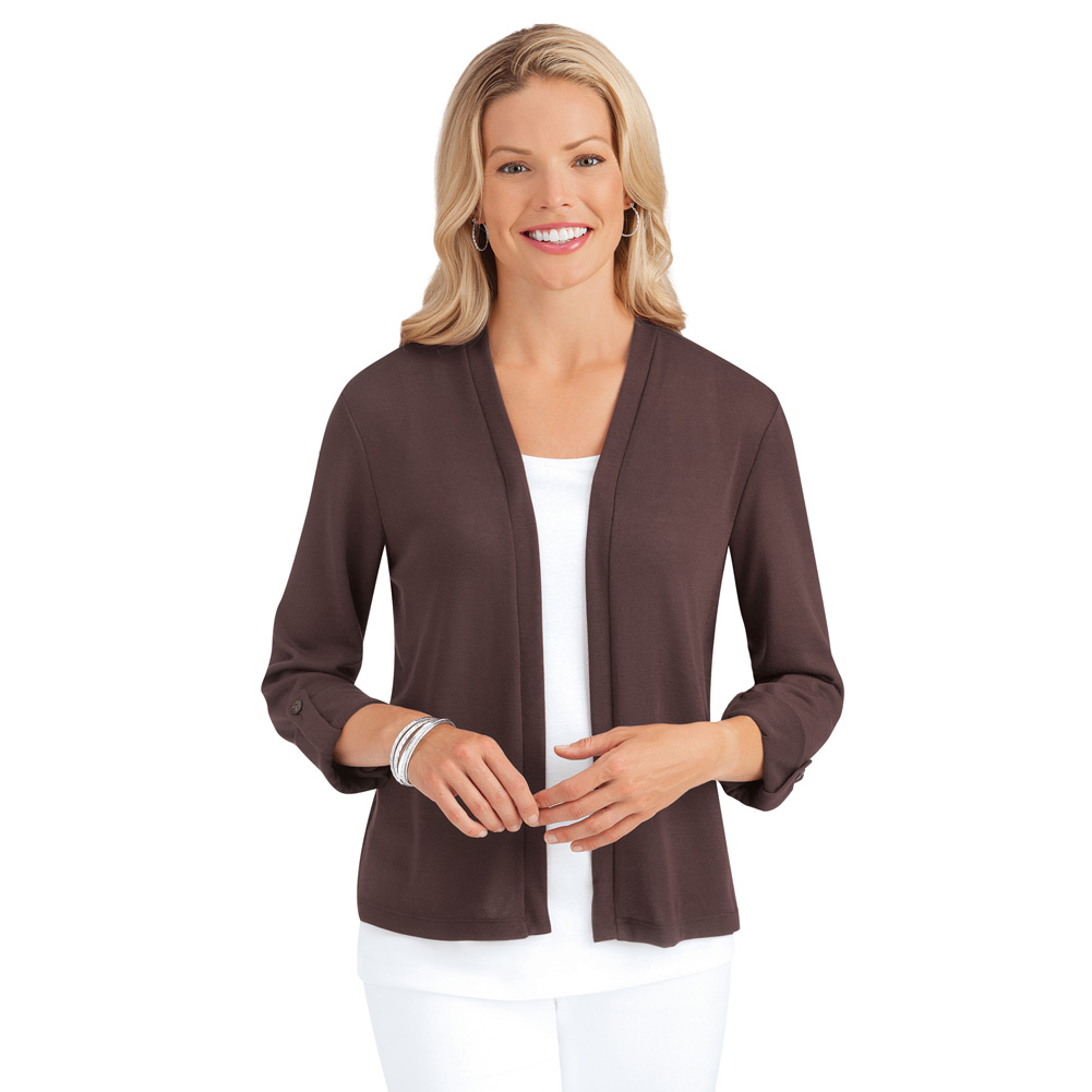 chocolate cardigan women's