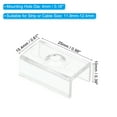 thumbnail image 2 of Unique Bargains LED Strip Light Clips Mounting Bracket Fixing Clips Plastic for 11.9mm-12.4mm Neon Light Cable Clear 40 Pack, 2 of 6