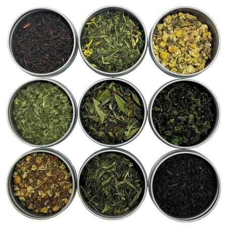Heavenly Tea Leaves Classic Loose Leaf Tea Sampler, 9 (Best Loose Leaf Tea Sampler)
