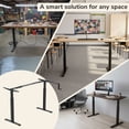 thumbnail image 2 of Mount-It! Stand Up Desk With Manual Crank, Frame Only, Height Adjustable Sit-Stand, Standing Ergonomic, Black (MI-7931), 2 of 10