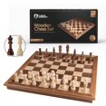 thumbnail image 1 of Juego de ajedrez con armería de madera, 43 cm, con cama extra y espacio de almacenamiento, 1 of 7