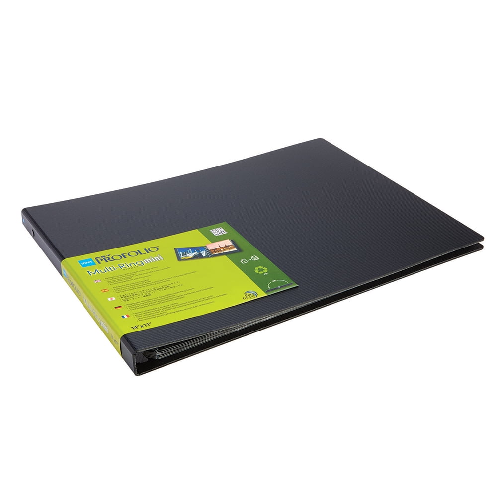 Itoya Art ProFolio Multi-Ring Mini Refillable Binder, 14” x 11”