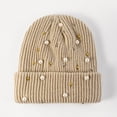 thumbnail image 5 of YooGuoGuo Fashion Women Pearls Winter Hat Cute Ladies Beanies Bling Ribbed Knit Cap Warm Outdoor Beanies Ladies Cap, 5 of 5