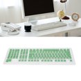 thumbnail image 4 of Accesorios Para Computadora, Instalación Conveniente FOS Step Durable Resistente Al Desgaste 110 Teclas Teclas De Teclado Para La Mayoría De Los Teclados Mecánicos ANGGREK Caracteres Queso Verde Blanco, 4 of 8