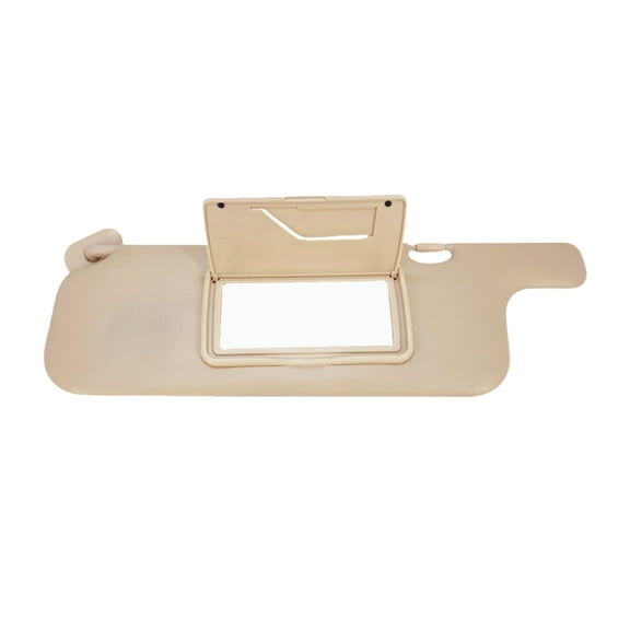 Sun Visor Replacement Fit For Toyota Corolla ZZE 2001-2007, Sun Visor With Mirror, Driver Left & Passenger Right Side-beige-left