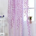thumbnail image 4 of Window Room Curtain Willow Leaves Print Sheer Voile Panel Drapes, 1 Panel, 106"L x 39"W, 4 of 5