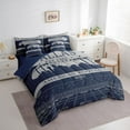 thumbnail image 3 of Feelyou Kids Rugby Twin Bedding Sets 7pcs for Boys, Dallas Football Bedding Comforter Set, American Football Print Sheet Sets, Gray Navy Blue Home Decor, 3 of 7