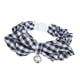 thumbnail image 5 of Collar de algodón para mascotas, perros y gatos, con lazo para fiesta, con cascabel Tela escocesa azul, 5 of 9